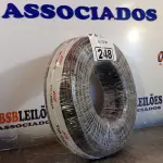 LOTE 248 - 01 ROLO DE CABO FLEXÍVEL 1X10MM NA COR PRETA (NOVO). (NO ESTADO, LEILÃO NÃO TEM GARANTIA E NEM DEVOLUÇÃO, SUJEITO A POSSÍVEIS AVARIAS VISÍVEIS/OCULTAS E/OU AUSÊNCIA DE COMPONENTES).