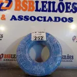LOTE 252 - 01 ROLO DE CABO FLEXÍVEL 1X10MM COR AZUL (NOVO). (NO ESTADO, LEILÃO NÃO TEM GARANTIA E NEM DEVOLUÇÃO, SUJEITO A POSSÍVEIS AVARIAS VISÍVEIS/OCULTAS E/OU AUSÊNCIA DE COMPONENTES).