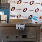 LOTE 268 - 01 FRITADEIRA A GÁS INCOMPLETA. (NO ESTADO, LEILÃO NÃO TEM GARANTIA E NEM DEVOLUÇÃO, SUJEITO A POSSÍVEIS AVARIAS VISÍVEIS/OCULTAS E/OU AUSÊNCIA DE COMPONENTES).