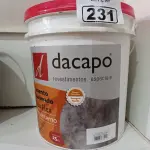 LOTE 231 - 01 BALDE DE CIMENTO QUEIMADO PISO FLEX DACAPÓ 25KG. (NO ESTADO, LEILÃO NÃO TEM GARANTIA E NEM DEVOLUÇÃO, SUJEITO A POSSÍVEIS AVARIAS VISÍVEIS/OCULTAS E/OU AUSÊNCIA DE COMPONENTES).