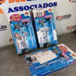 LOTE 311 - 03 MICROFONES COM PEDESTAL ROCK STAR. (NO ESTADO, LEILÃO NÃO TEM GARANTIA E NEM DEVOLUÇÃO, SUJEITO A POSSÍVEIS AVARIAS VISÍVEIS/OCULTAS E/OU AUSÊNCIA DE COMPONENTES).