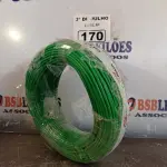 LOTE 170 - 01 ROLO DE CABO FLEXÍVEL STAR BRASIL 1X4MM NA COR VERDE (NOVO). (NO ESTADO, LEILÃO NÃO TEM GARANTIA E NEM DEVOLUÇÃO, SUJEITO A POSSÍVEIS AVARIAS VISÍVEIS/OCULTAS E/OU AUSÊNCIA DE COMPONENTES).