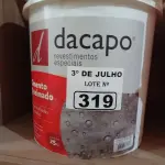 LOTE 319 - 01 BALDE DE CIMENTO QUEIMADO PISO FLEX DACAPÓ 25KG. (NO ESTADO, LEILÃO NÃO TEM GARANTIA E NEM DEVOLUÇÃO, SUJEITO A POSSÍVEIS AVARIAS VISÍVEIS/OCULTAS E/OU AUSÊNCIA DE COMPONENTES).