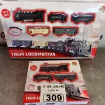 LOTE 309 - 02 PISTAS TREM LOCOMOTIVA. (NO ESTADO, LEILÃO NÃO TEM GARANTIA E NEM DEVOLUÇÃO, SUJEITO A POSSÍVEIS AVARIAS VISÍVEIS/OCULTAS E/OU AUSÊNCIA DE COMPONENTES).