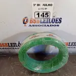 LOTE 145 - 01 ROLO DE CABO FLEXÍVEL STAR BRASIL 1X2,5MM NA COR VERDE (NOVO). (NO ESTADO, LEILÃO NÃO TEM GARANTIA E NEM DEVOLUÇÃO, SUJEITO A POSSÍVEIS AVARIAS VISÍVEIS/OCULTAS E/OU AUSÊNCIA DE COMPONENTES).