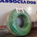 LOTE 185 - 01 ROLO DE CABO FLEXÍVEL 1X10MM NA COR VERDE (NOVO). (NO ESTADO, LEILÃO NÃO TEM GARANTIA E NEM DEVOLUÇÃO, SUJEITO A POSSÍVEIS AVARIAS VISÍVEIS/OCULTAS E/OU AUSÊNCIA DE COMPONENTES).