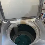 LOTE 148 - 01 LAVADORA DE ROUPAS PANASONIC INVERTER CAPACIDADE 16KG 220V. (NO ESTADO, LEILÃO NÃO TEM GARANTIA E NEM DEVOLUÇÃO, SUJEITO A POSSÍVEIS AVARIAS VISÍVEIS/OCULTAS E/OU AUSÊNCIA DE COMPONENTES).