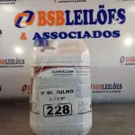 LOTE 228 - 10 LITROS DE CLOROCLEAN, LIMPADOR DESINFETANTE CLORADO PARA INDÚSTRIAS ALIMENTÍCIAS E AFINS. (NO ESTADO, LEILÃO NÃO TEM GARANTIA E NEM DEVOLUÇÃO, SUJEITO A POSSÍVEIS AVARIAS VISÍVEIS/OCULTAS E/OU AUSÊNCIA DE COMPONENTES).