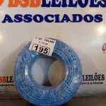 LOTE 195 - 01 ROLO DE CABO FLEXÍVEL 1X10MM NA COR AZUL (NOVO). (NO ESTADO, LEILÃO NÃO TEM GARANTIA E NEM DEVOLUÇÃO, SUJEITO A POSSÍVEIS AVARIAS VISÍVEIS/OCULTAS E/OU AUSÊNCIA DE COMPONENTES).