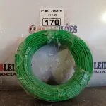 LOTE 170 - 01 ROLO DE CABO FLEXÍVEL STAR BRASIL 1X4MM NA COR VERDE (NOVO). (NO ESTADO, LEILÃO NÃO TEM GARANTIA E NEM DEVOLUÇÃO, SUJEITO A POSSÍVEIS AVARIAS VISÍVEIS/OCULTAS E/OU AUSÊNCIA DE COMPONENTES).
