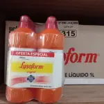 LOTE 315 - 12 LITROS DE DESINFETANTE LYSOFORM. (NO ESTADO, LEILÃO NÃO TEM GARANTIA E NEM DEVOLUÇÃO, SUJEITO A POSSÍVEIS AVARIAS VISÍVEIS/OCULTAS E/OU AUSÊNCIA DE COMPONENTES).