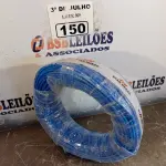 LOTE 150 - 01 ROLO DE CABO FLEXÍVEL STAR BRASIL 1X4MM NA COR AZUL (NOVO). (NO ESTADO, LEILÃO NÃO TEM GARANTIA E NEM DEVOLUÇÃO, SUJEITO A POSSÍVEIS AVARIAS VISÍVEIS/OCULTAS E/OU AUSÊNCIA DE COMPONENTES).