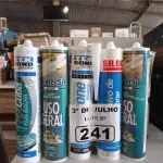 LOTE 241 - 01 LOTE COM VÁRIOS TUBOS DE SILICONE MARCAS E MODELOS DIVERSOS. (NO ESTADO, LEILÃO NÃO TEM GARANTIA E NEM DEVOLUÇÃO, SUJEITO A POSSÍVEIS AVARIAS VISÍVEIS/OCULTAS E/OU AUSÊNCIA DE COMPONENTES).