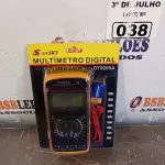 LOTE 038 - 01 MULTÍMETRO DIGITAL. (NO ESTADO, LEILÃO NÃO TEM GARANTIA E NEM DEVOLUÇÃO, SUJEITO A POSSÍVEIS AVARIAS VISÍVEIS/OCULTAS E/OU AUSÊNCIA DE COMPONENTES).
