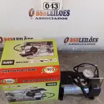LOTE 043 - 01 COMPRESSOR DE AR PORTÁTIL 12V. (NO ESTADO, LEILÃO NÃO TEM GARANTIA E NEM DEVOLUÇÃO, SUJEITO A POSSÍVEIS AVARIAS VISÍVEIS/OCULTAS E/OU AUSÊNCIA DE COMPONENTES).