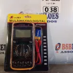 LOTE 038 - 01 MULTÍMETRO DIGITAL. (NO ESTADO, LEILÃO NÃO TEM GARANTIA E NEM DEVOLUÇÃO, SUJEITO A POSSÍVEIS AVARIAS VISÍVEIS/OCULTAS E/OU AUSÊNCIA DE COMPONENTES).