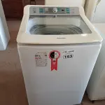 LOTE 163 - 01 LAVADORA DE ROUPAS PANASONIC INVERTER CAPACIDADE 16KG. (NO ESTADO, LEILÃO NÃO TEM GARANTIA E NEM DEVOLUÇÃO, SUJEITO A POSSÍVEIS AVARIAS VISÍVEIS/OCULTAS E/OU AUSÊNCIA DE COMPONENTES).