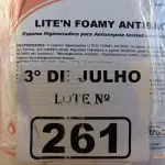 LOTE 261 - 10 LITROS DE ESPUMA HIGIENIZADORA PARA ANTISSEPSIA INSTANTÂNEA DAS MÃOS. (NO ESTADO, LEILÃO NÃO TEM GARANTIA E NEM DEVOLUÇÃO, SUJEITO A POSSÍVEIS AVARIAS VISÍVEIS/OCULTAS E/OU AUSÊNCIA DE COMPONENTES).