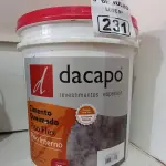 LOTE 231 - 01 BALDE DE CIMENTO QUEIMADO PISO FLEX DACAPÓ 25KG. (NO ESTADO, LEILÃO NÃO TEM GARANTIA E NEM DEVOLUÇÃO, SUJEITO A POSSÍVEIS AVARIAS VISÍVEIS/OCULTAS E/OU AUSÊNCIA DE COMPONENTES).