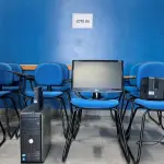 LOTE 532 - MICROCOMPUTADOR INTEL CORE I5 (MARCA DELL, MODELO OPTIPLEX 7040) + 2 NOBREAK, MARCA APC, MODELO BACK-UPS 600 + 11 CADEIRAS COM PRANCHETA SEM BRAÇO + MONITOR DE VÍDEO PARA COMPUTADOR, MARCA LG, MODELO FLATRON W2043S-PF + MICROCOMPUTADOR INTEL CORE QUAD, MARCA DELL, MODELO OPTIPLEX 780 (SUCATA). (LOCAL DE RETIRADA: BR 365, KM 160, POSTO DE COMBUSTÍVEIS RIO MAR, BAIRRO SÃO GERALDO - PIRAPORA/MG - CEP: 39.272-336)