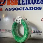 LOTE 175 - 01 ROLO DE CABO FLEXÍVEL 1X 4,00MM NA COR VERDE (NOVO). (NO ESTADO, LEILÃO NÃO TEM GARANTIA E NEM DEVOLUÇÃO, SUJEITO A POSSÍVEIS AVARIAS VISÍVEIS/OCULTAS E/OU AUSÊNCIA DE COMPONENTES).