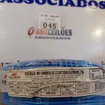 LOTE 045 - 01 ROLO DE CABO FLEXÍVEL STAR BRASIL 1X2,5MM NA COR AZUL (NOVO). (NO ESTADO, LEILÃO NÃO TEM GARANTIA E NEM DEVOLUÇÃO, SUJEITO A POSSÍVEIS AVARIAS VISÍVEIS/OCULTAS E/OU AUSÊNCIA DE COMPONENTES).