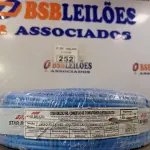 LOTE 252 - 01 ROLO DE CABO FLEXÍVEL 1X10MM COR AZUL (NOVO). (NO ESTADO, LEILÃO NÃO TEM GARANTIA E NEM DEVOLUÇÃO, SUJEITO A POSSÍVEIS AVARIAS VISÍVEIS/OCULTAS E/OU AUSÊNCIA DE COMPONENTES).