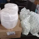 LOTE 360 - 02 FRASQUEIRAS SUPPLY CLEAN COM 04 REFIS E 06 BALDES DE WIPES PEROXY 4D. (NO ESTADO, LEILÃO NÃO TEM GARANTIA E NEM DEVOLUÇÃO, SUJEITO A POSSÍVEIS AVARIAS VISÍVEIS/OCULTAS E/OU AUSÊNCIA DE COMPONENTES).