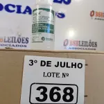 LOTE 368 - 02 CAIXAS COM BISNAGAS DE ÁLCOOL ETÍLICO HIDRATADO 70% COM 30 UNIDADES CADA. (NO ESTADO, LEILÃO NÃO TEM GARANTIA E NEM DEVOLUÇÃO, SUJEITO A POSSÍVEIS AVARIAS VISÍVEIS/OCULTAS E/OU AUSÊNCIA DE COMPONENTES).