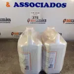 LOTE 375 - 10 LITROS DE ESPUMA HIGIENIZADORA PARA ANTISSEPSIA INSTANTÂNEA DAS MÃOS. (NO ESTADO, LEILÃO NÃO TEM GARANTIA E NEM DEVOLUÇÃO, SUJEITO A POSSÍVEIS AVARIAS VISÍVEIS/OCULTAS E/OU AUSÊNCIA DE COMPONENTES).