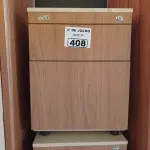 LOTE 408 - 02 GAVETEIROS COM 03 GAVETAS. (NO ESTADO, LEILÃO NÃO TEM GARANTIA E NEM DEVOLUÇÃO, SUJEITO A POSSÍVEIS AVARIAS VISÍVEIS/OCULTAS E/OU AUSÊNCIA DE COMPONENTES).