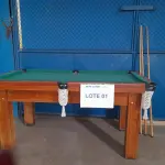 LOTE 309 - MESA DE SINUCA (UNIDADE: B-084 - PASSO FUNDO/RS  - LOCAL DE RETIRADA: AVENIDA PERIMETRAL DEPUTADO GUARACY MARINHO, 600 BAIRRO: SÃO MIGUEL -  PASSO FUNDO/RS – CEP: 99.030-440)