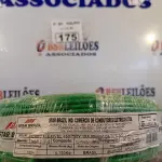 LOTE 175 - 01 ROLO DE CABO FLEXÍVEL 1X 4,00MM NA COR VERDE (NOVO). (NO ESTADO, LEILÃO NÃO TEM GARANTIA E NEM DEVOLUÇÃO, SUJEITO A POSSÍVEIS AVARIAS VISÍVEIS/OCULTAS E/OU AUSÊNCIA DE COMPONENTES).