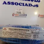 LOTE 195 - 01 ROLO DE CABO FLEXÍVEL 1X10MM NA COR AZUL (NOVO). (NO ESTADO, LEILÃO NÃO TEM GARANTIA E NEM DEVOLUÇÃO, SUJEITO A POSSÍVEIS AVARIAS VISÍVEIS/OCULTAS E/OU AUSÊNCIA DE COMPONENTES).