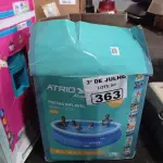 LOTE 363 - 01 PISCINA INFLÁVEL 4.500 LITROS. (NO ESTADO, LEILÃO NÃO TEM GARANTIA E NEM DEVOLUÇÃO, SUJEITO A POSSÍVEIS AVARIAS VISÍVEIS/OCULTAS E/OU AUSÊNCIA DE COMPONENTES).