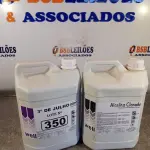 LOTE 350 - 01 GALÃO DE LIMPA ALUMÍNIO E 01 GALÃO DE ALCALINO CLORADO 5 LITROS. (NO ESTADO, LEILÃO NÃO TEM GARANTIA E NEM DEVOLUÇÃO, SUJEITO A POSSÍVEIS AVARIAS VISÍVEIS/OCULTAS E/OU AUSÊNCIA DE COMPONENTES).