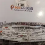 LOTE 130 - 01 ROLO DE CABO FLEXÍVEL 1X4MM NA COR PRETA.100 METROS (NOVO) (NO ESTADO, LEILÃO NÃO TEM GARANTIA E NEM DEVOLUÇÃO, SUJEITO A POSSÍVEIS AVARIAS VISÍVEIS/OCULTAS E/OU AUSÊNCIA DE COMPONENTES).