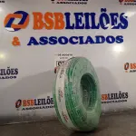 LOTE 075 - 01 ROLO DE CABO FLEXÍVEL 1X10MM NA COR VERDE.100 METROS (NOVO) (NO ESTADO, LEILÃO NÃO TEM GARANTIA E NEM DEVOLUÇÃO, SUJEITO A POSSÍVEIS AVARIAS VISÍVEIS/OCULTAS E/OU AUSÊNCIA DE COMPONENTES).