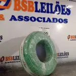 LOTE 080 - 01 ROLO DE CABO FLEXÍVEL 1X10MM NA COR VERDE. 100 METROS (NOVO)(NO ESTADO, LEILÃO NÃO TEM GARANTIA E NEM DEVOLUÇÃO, SUJEITO A POSSÍVEIS AVARIAS VISÍVEIS/OCULTAS E/OU AUSÊNCIA DE COMPONENTES).