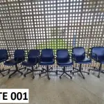 LOTE 412 - 07 CADEIRAS GIRATORIAS COM BRAÇO (UNIDADE: B-034 - POUSO ALEGRE/MG LOCAL DE RETIRADA: AVENIDA DOS ALECRINS, 1020 - DISTRITO INDUSTRIAL –  POUSO ALEGRE/MG – CEP: 37.556-839)