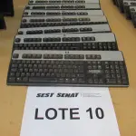 LOTE 348 - 10 TECLADOS HP (UNIDADE: B-041 - PRESIDENTE PRUDENTE/SP - LOCAL DE RETIRADA: RODOVIA ARTUR BOIGUES FILHO Nº 585 - PARQUE RES. CARANDA - PRESIDENTE PRUDENTE/SP – CEP: 19.026-650)