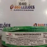 LOTE 040 - 01 ROLO DE CABO FLEXÍVEL 1X2,5MM NA COR VERDE. 100 METROS (NOVO)(NO ESTADO, LEILÃO NÃO TEM GARANTIA E NEM DEVOLUÇÃO, SUJEITO A POSSÍVEIS AVARIAS VISÍVEIS/OCULTAS E/OU AUSÊNCIA DE COMPONENTES).