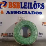 LOTE 150 - 01 ROLO DE CABO FLEXÍVEL 1X10MM NA COR VERDE.100 METROS (NOVO) (NO ESTADO, LEILÃO NÃO TEM GARANTIA E NEM DEVOLUÇÃO, SUJEITO A POSSÍVEIS AVARIAS VISÍVEIS/OCULTAS E/OU AUSÊNCIA DE COMPONENTES).