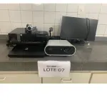 LOTE 092 - RECEPTOR/DECODIFICADOR NANO + SCANNER SCAN LIDE 120 + TELA DE PROJECAO + FILMADORA DIGITAL HANDYCAM DCR-DVD508 + PROJETOR ELETRINICO DATASHOW SONY VPL-EX + HUB/SWITCH 24 PTS RJ 45.10/100BASETX   + MICROCOMPUTADOR 3470 COM MONITOR 21,5 + UNIDADE CD/DVD EXTERNO (UNIDADE: B-076 - SANTARÉM/PA - LOCAL DE RETIRADA: RODOVIA SANTARÉM CUIABÁ, BR 163, KM 05, S/N, BAIRRO MATINHA - SANTARÉM/PA - CEP: 68.030-000) 