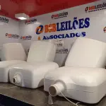 LOTE 176 - 06 CAIXAS DE DESCARGA MARCAS E MODELOS DIVERSOS. (NO ESTADO, LEILÃO NÃO TEM GARANTIA E NEM DEVOLUÇÃO, SUJEITO A POSSÍVEIS AVARIAS VISÍVEIS/OCULTAS E/OU AUSÊNCIA DE COMPONENTES).