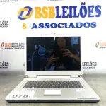 LOTE 078 - 01 NOTEBOOK MARCA ITAUTEC. (NO ESTADO, LEILÃO NÃO TEM GARANTIA E NEM DEVOLUÇÃO, SUJEITO A POSSÍVEIS AVARIAS VISÍVEIS/OCULTAS E/OU AUSÊNCIA DE COMPONENTES).