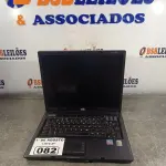 LOTE 082 - 01 NOTEBOOK MARCA HP COMPAQ 6120. (NO ESTADO, LEILÃO NÃO TEM GARANTIA E NEM DEVOLUÇÃO, SUJEITO A POSSÍVEIS AVARIAS VISÍVEIS/OCULTAS E/OU AUSÊNCIA DE COMPONENTES).