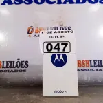 LOTE 047 - 01 APARELHO DE TELEFONE MOTO XT 1092 2ª GERAÇÃO BLACK. (NO ESTADO, LEILÃO NÃO TEM GARANTIA E NEM DEVOLUÇÃO, SUJEITO A POSSÍVEIS AVARIAS VISÍVEIS/OCULTAS E/OU AUSÊNCIA DE COMPONENTES).