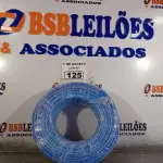 LOTE 125 - 01 ROLO DE CABO FLEXÍVEL 1X10MM NA COR AZUL.100 METROS (NOVO) (NO ESTADO, LEILÃO NÃO TEM GARANTIA E NEM DEVOLUÇÃO, SUJEITO A POSSÍVEIS AVARIAS VISÍVEIS/OCULTAS E/OU AUSÊNCIA DE COMPONENTES).