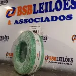 LOTE 185 - 01 ROLO DE CABO FLEXÍVEL 1X10MM NA COR VERDE. 100 METROS (NOVO)(NO ESTADO, LEILÃO NÃO TEM GARANTIA E NEM DEVOLUÇÃO, SUJEITO A POSSÍVEIS AVARIAS VISÍVEIS/OCULTAS E/OU AUSÊNCIA DE COMPONENTES).